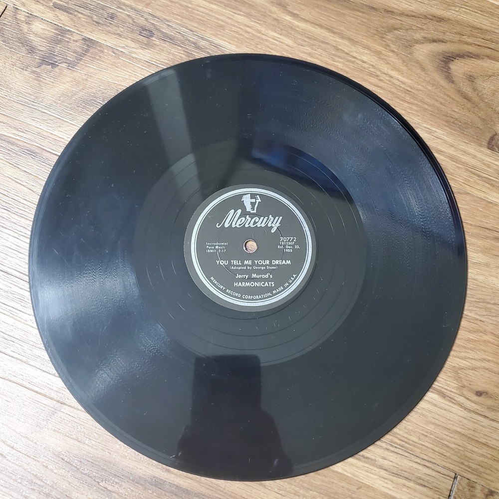 Jerry Murad 78 10" You Tell Me Your Dream / Who's Sorry Now 1955‎ Mercury  V+/V+